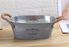 flower pot,metal pot,logo printed available