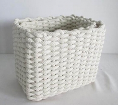 storage basket cotton rope basket laundry basket