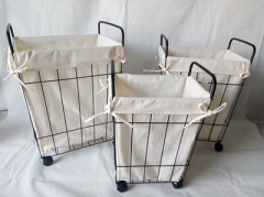 laundry basket with wheel,laundry cart,storage basket