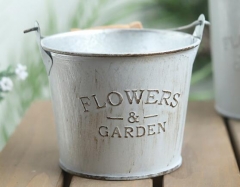 garden pot,flower pot,zinc pot,metal pot,Christmas decorative pot