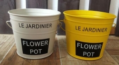 flower pot,metal pot,logo printed available