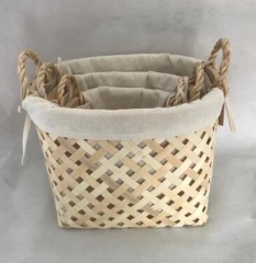 storage basket,wooden basket,laundry basket