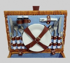 wicker picnic basket set,picnic hamper,made of full willow