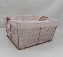 storage basket,gift basket,metal basket,S/3