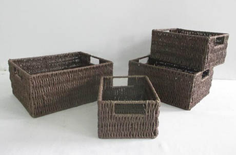 paper rope storage basket gift basket set of 4
