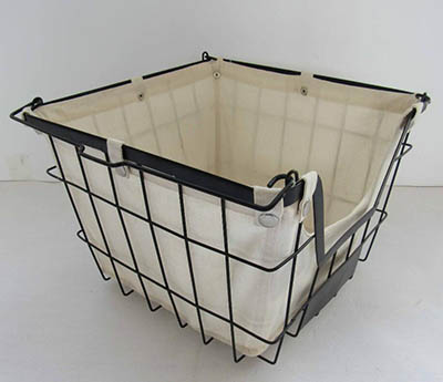 wire storage basket kitchen organize basket with hanger