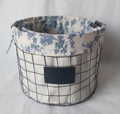 storage basket,gift basket,wired basket with blackboard