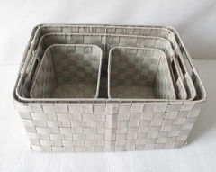 pp webbing storage basket set of 5
