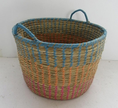 storage basket made of sea grass