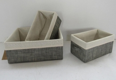 storage basket,gift basket,canvas basket with fabric liner