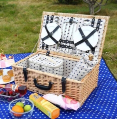 wicker picnic basket set,willow picnic hamper