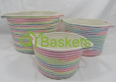 cotton rope storage basket gift basket