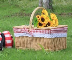 wicker picnic basket willow picnic hamper