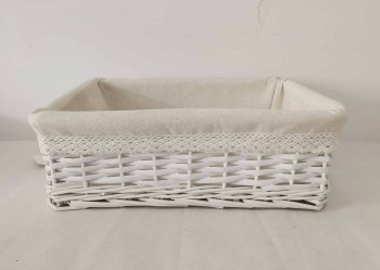 willow storage basket gift basket with liner