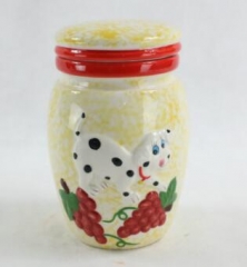 ceramic candy jars ceramic spice jars with bamboo lid