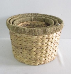 Storage basket gift basket fruit basket made of water hyacinth