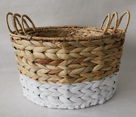 water hyacinth storage basket gift basket fruit basket