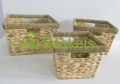 storage basket gift basket fruit basket made of water hyacinth