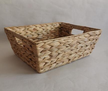 hand woven storage basket gift basket made of water hyacinth