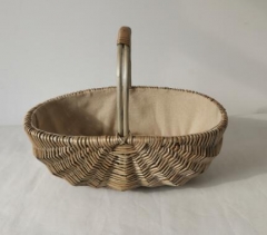 willow storage basket gift basket garden basket fruit basket